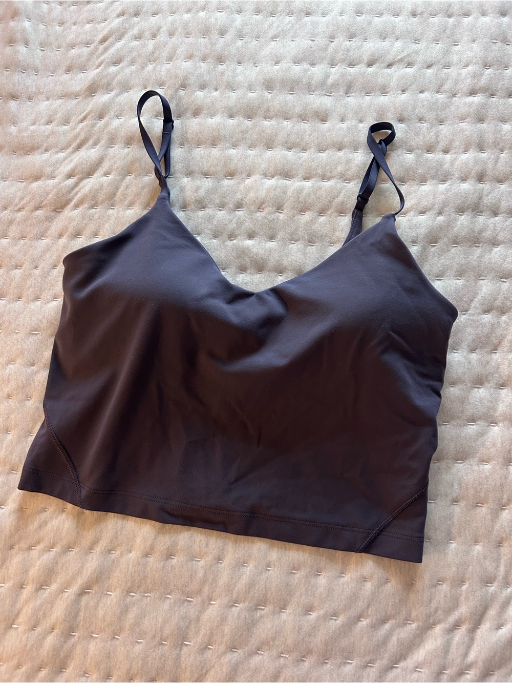 lululemon athletica Black Align Crop Support Cami with Adjustable Straps